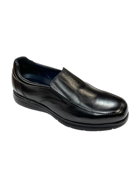 ZAPATO CASUAL, PIEL NATURAL NEGRO, PISO EVA ULTRA LIGHT HOMBRE