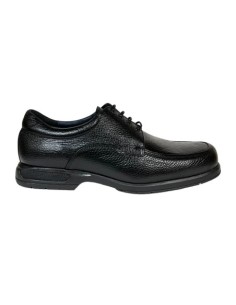 ZAPATO CASUAL, PIEL NATURAL NEGRO, PISO GOMA HOMBRE