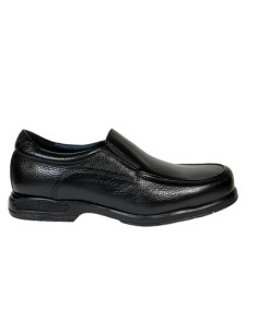 ZAPATO CASUAL, PIEL NATURAL NEGRO, PISO GOMA HOMBRE