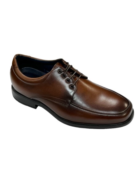 ZAPATO CASUAL, NAPA MARRON, PISO EVA ULTRA LIGHT, ANCHO ESPECIAL HOMBRE
