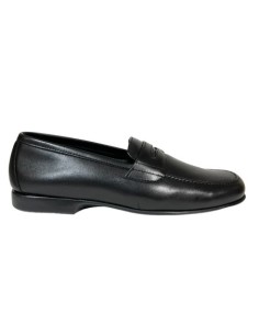ZAPATO CASUAL, NAPA NEGRO, PISO GOMA HOMBRE