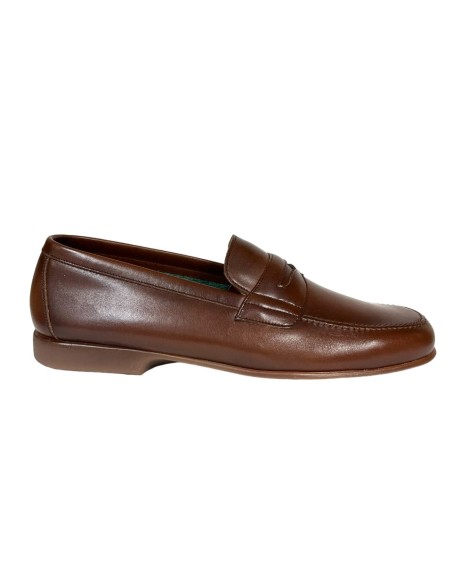 ZAPATO CASUAL, NAPA MARRON, PISO GOMA HOMBRE