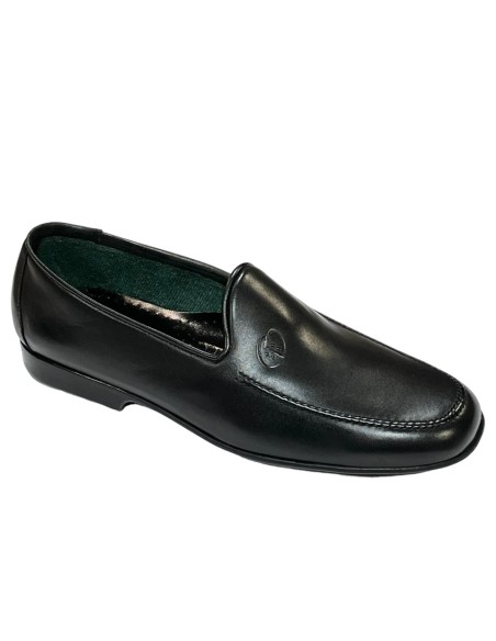 ZAPATO CASUAL, NAPA NEGRO, PISO GOMA HOMBRE