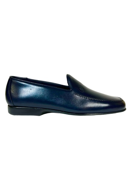 ZAPATO CASUAL, NAPA AZUL, PISO GOMA HOMBRE