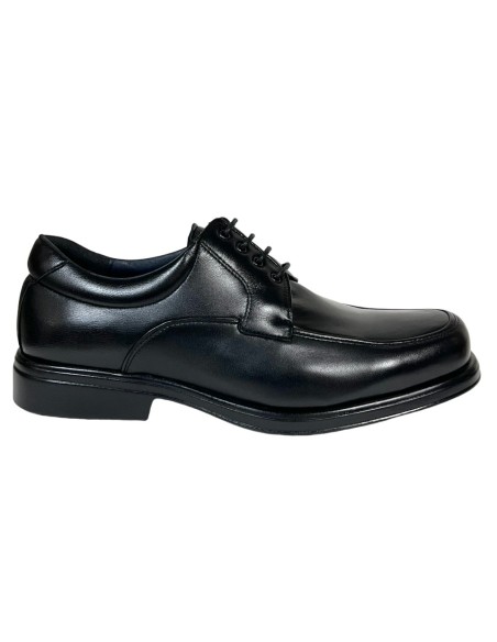 ZAPATO CASUAL, NAPA NEGRO, PISO LIGHT ANTIDESLIZANTE, ANCHO ESPECIAL HOMBRE
