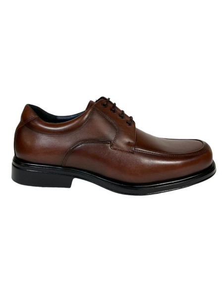 ZAPATO CASUAL, NAPA MARRON, PISO LIGHT ANTIDESLIZANTE, ANCHO ESPECIAL HOMBRE