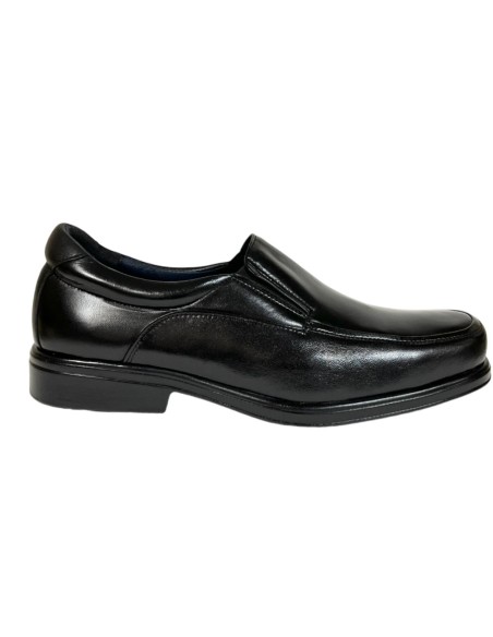 ZAPATO CASUAL, NAPA NEGRO, PISO LIGHT ANTIDESLIZANTE, ANCHO ESPECIAL HOMBRE