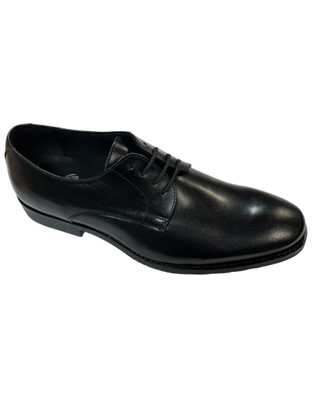 ZAPATO CLASICO, NAPA NEGRO, PISO GOMA HOMBRE