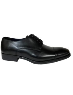 ZAPATO CLASICO, NAPA NEGRO, PISO GOMA HOMBRE