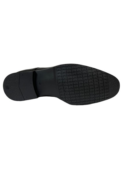 ZAPATO CLASICO, NAPA NEGRO, PISO GOMA HOMBRE