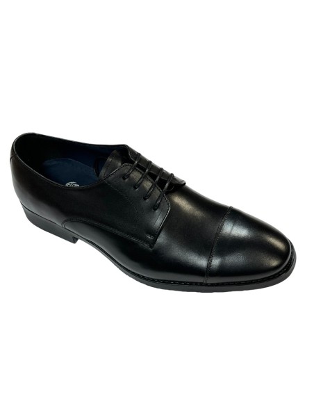 ZAPATO CLASICO, NAPA NEGRO, PISO GOMA HOMBRE