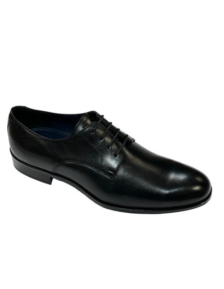 ZAPATO CLASICO, NAPA NEGRO, PISO GOMA HOMBRE