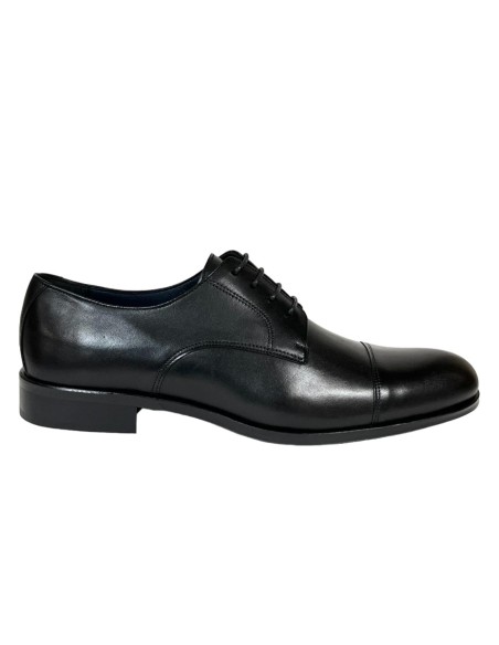 ZAPATO CLASICO, NAPA NEGRO, PISO GOMA HOMBRE
