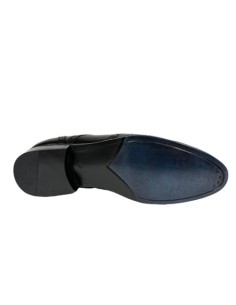 ZAPATO CLASICO, NAPA NEGRO, PISO GOMA HOMBRE 2