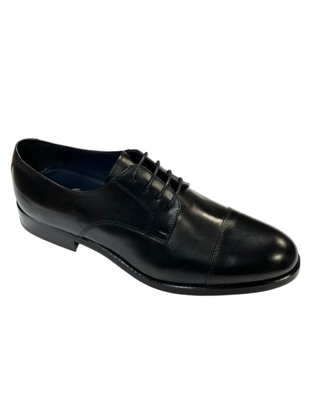 ZAPATO CLASICO, NAPA NEGRO, PISO GOMA HOMBRE