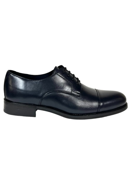 ZAPATO CLASICO, NAPA AZUL, PISO GOMA HOMBRE