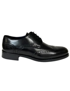 ZAPATO CLASICO, NAPA NEGRO, PISO GOMA HOMBRE